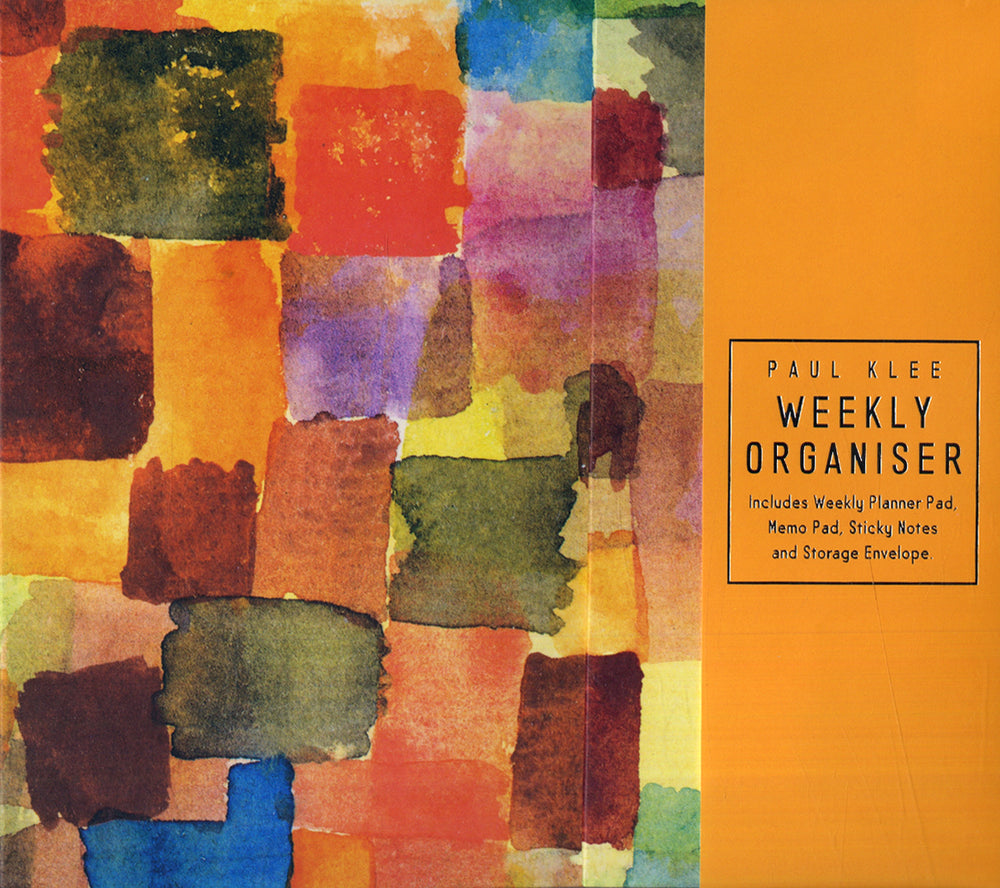 Paul Klee Yellow Weekly Organiser With Notepad