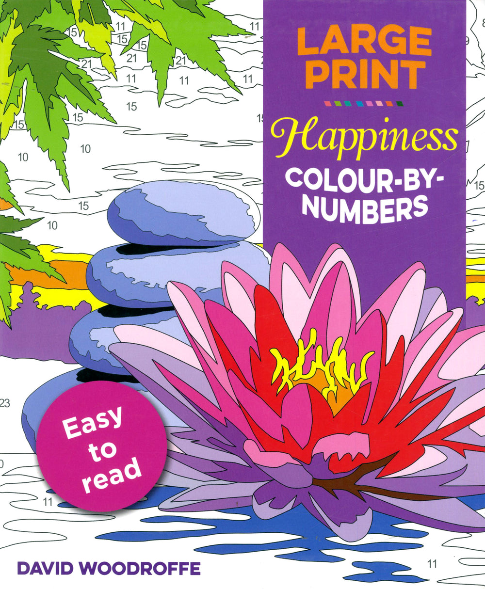 Large Print Happiness Colour By Numbers