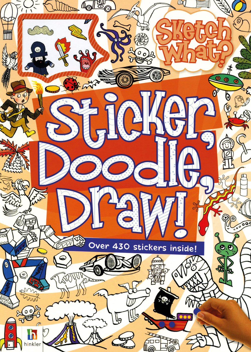 Sketch What? Sticker Doodle Draw (Orange)