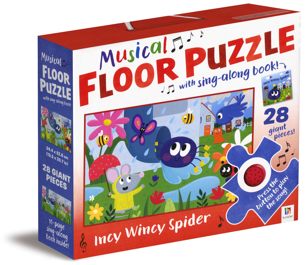 Musical Floor Puzzle with Sing-Along Book (Blue)