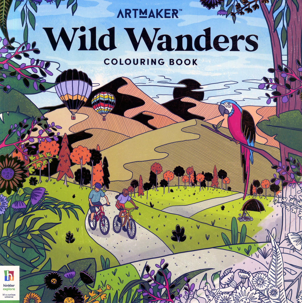 Art Maker Wild Wanders Colouring Book