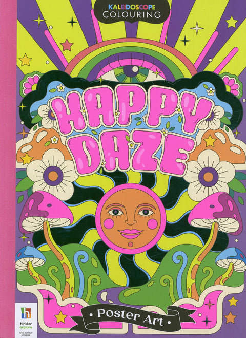Kaleidoscope Colouring Happy Daze Poster Art