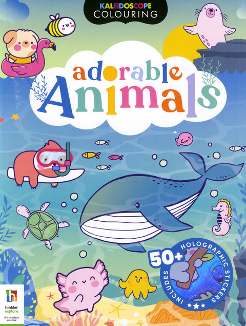 Kaleidoscope Colouring Adorable Animals