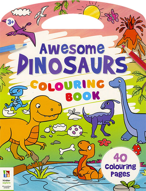 Awesome Dinosaurs Colouring Book