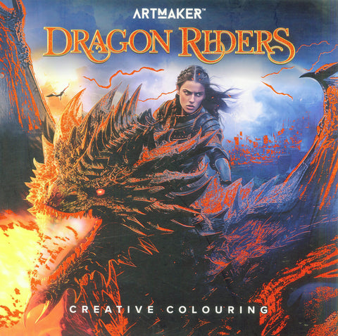 Art Maker Dragon Riders Creative Colouring