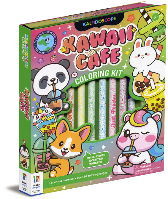 Kaleidoscope Kawaii Cafe Coloring Kit