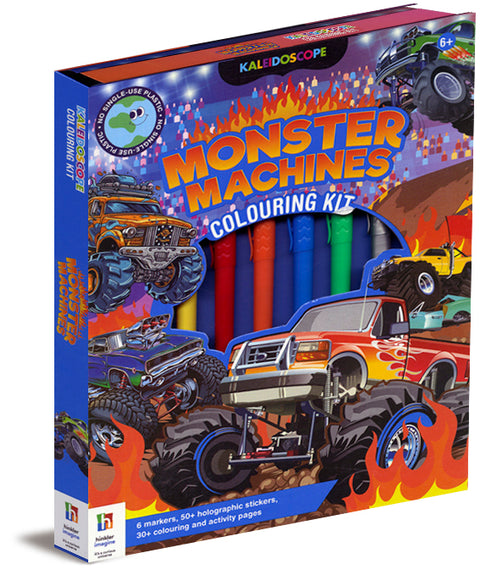 Kaleidoscope Monster Machines Colouring Kit
