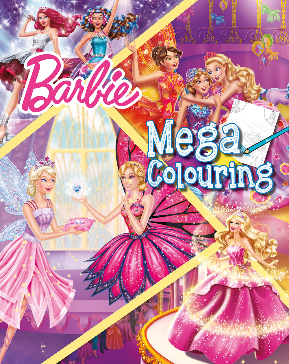 Barbie Mega Colouring