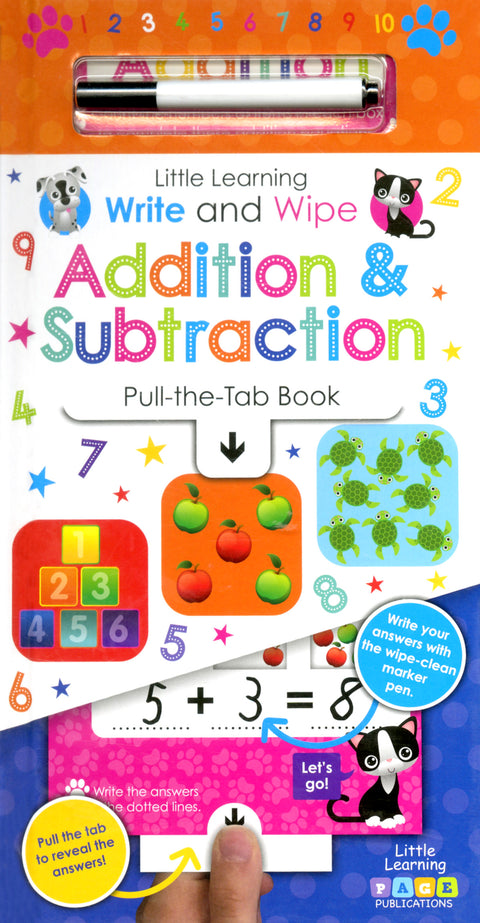 Little Learning Write and Wipe Addition & Subtraction
