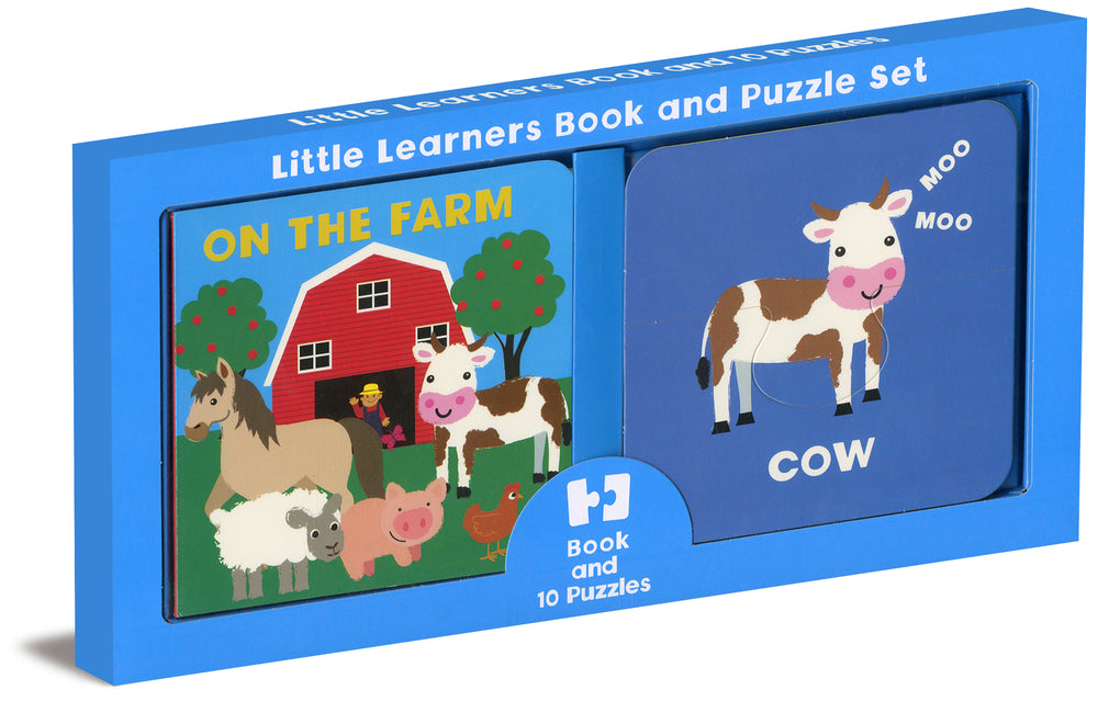 Little Learners Book and Puzzle Set On the Farm