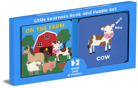 Little Learners Book and Puzzle Set On the Farm