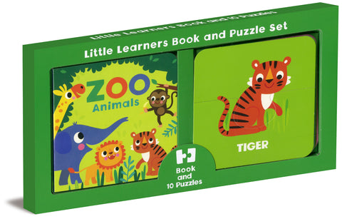 Little Learners Book and Puzzle Set Zoo Animals