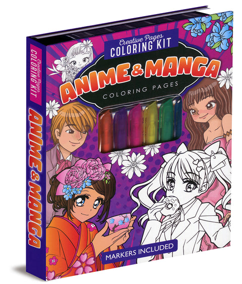 Anime & Manga Creative Pages Coloring Kit