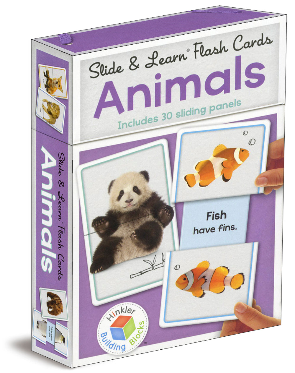 Animals Building Blocks Slide & Learn Flash Cards