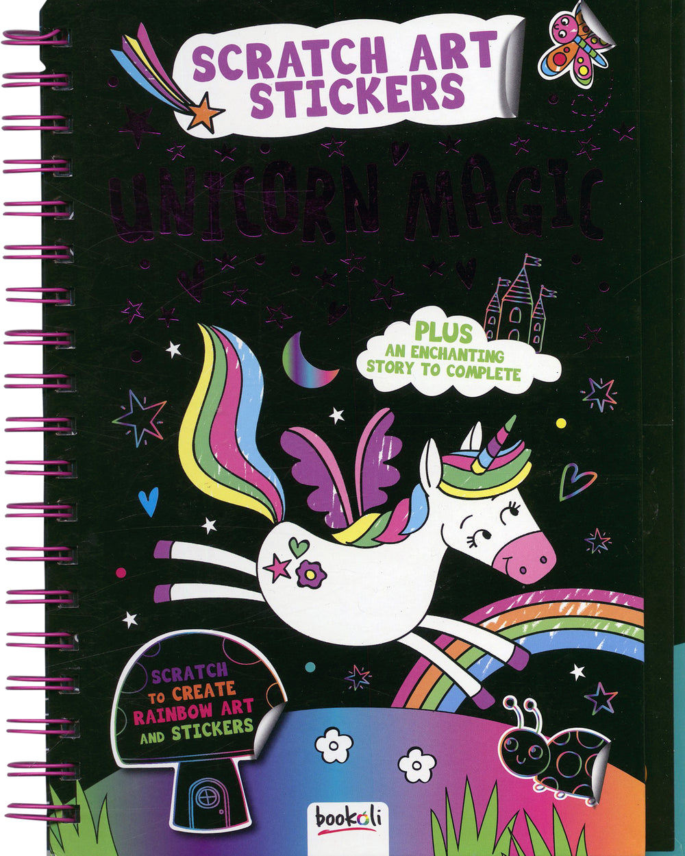 Scratch Art Stickers Unicorn Magic