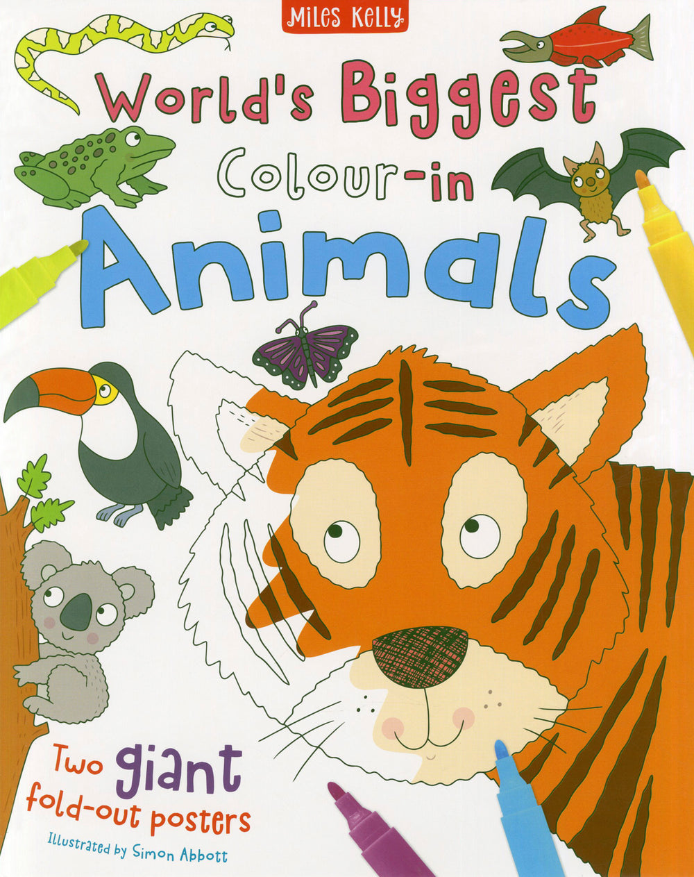 World`s Biggest Colour-in Animals (2 Giant Posters)