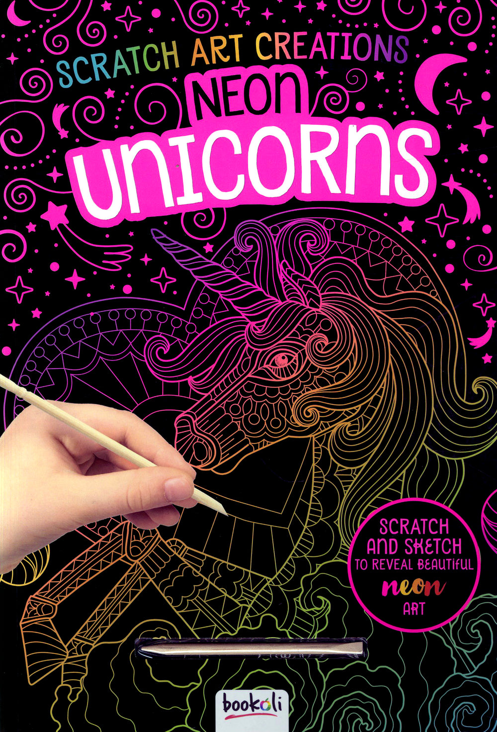 Scratch Art Creations Neon Unicorns