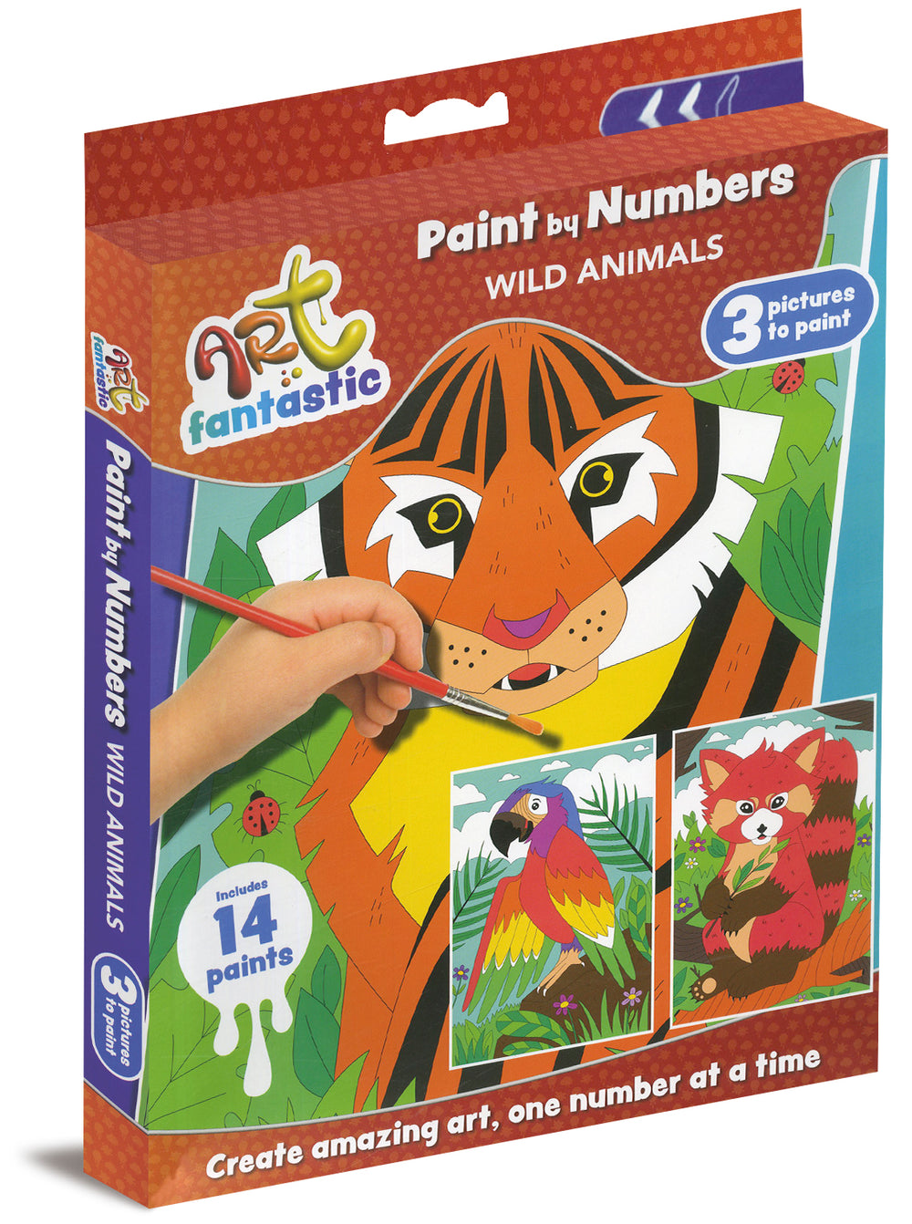 Art Fantastic Paint by Numbers Wild Animals