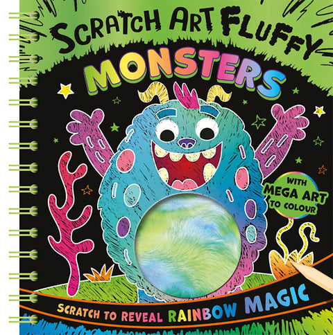 Scratch Art Fluffy Monsters