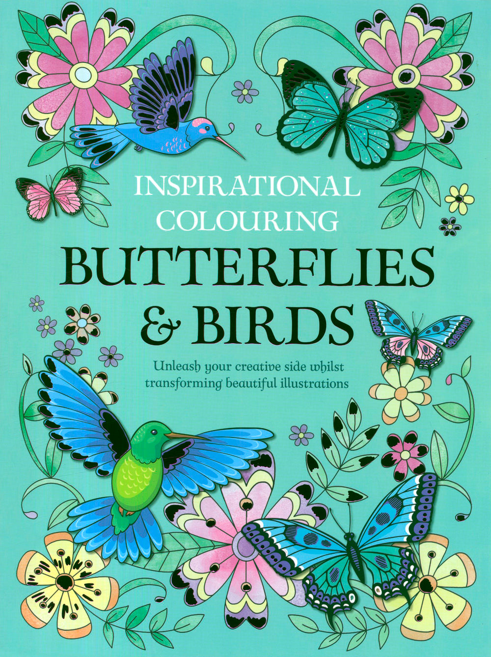 Butterflies & Birds Inspirational Colouring