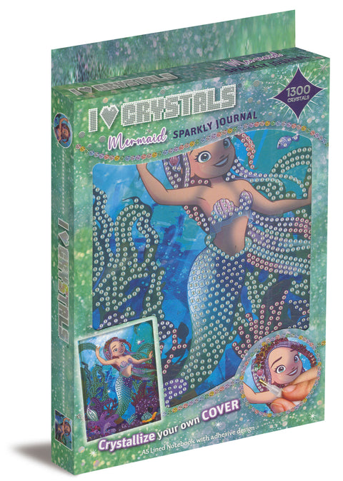 I Love Crystals: Mermaid Sparkly Journal