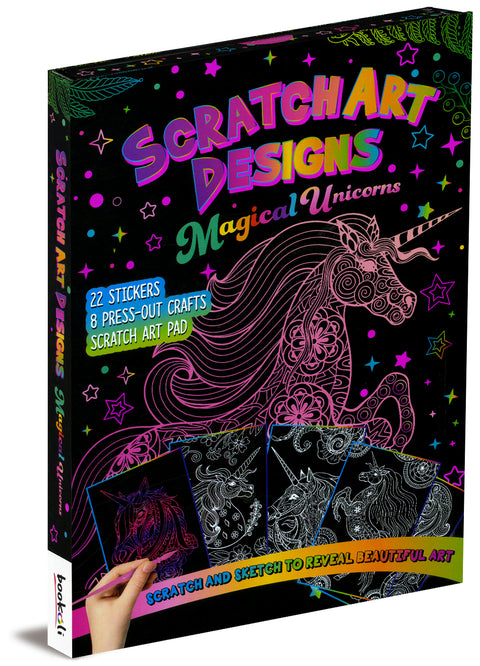 Scratch Art Designs: Magical Unicorns