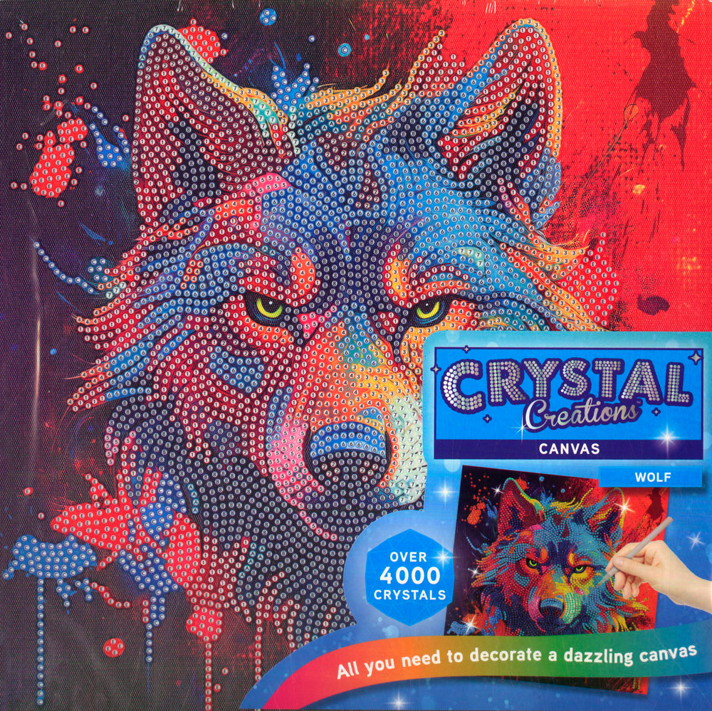 Crystal Creations Canvas Wolf