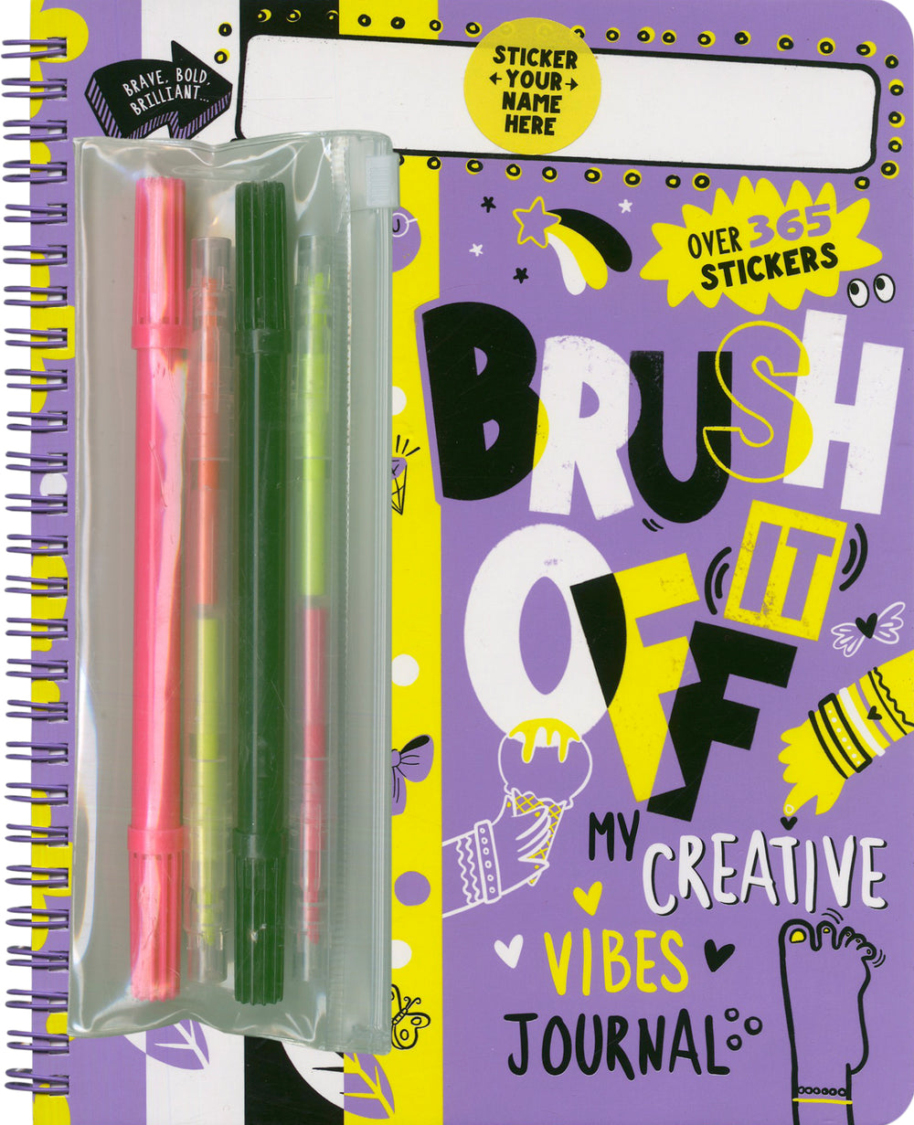 Brush It Off My Creative Vibes Journal