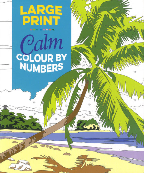Large Print Calm Colour By Numbers