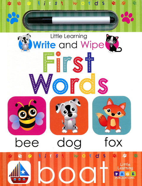 Little Learning Write and Wipe First Words