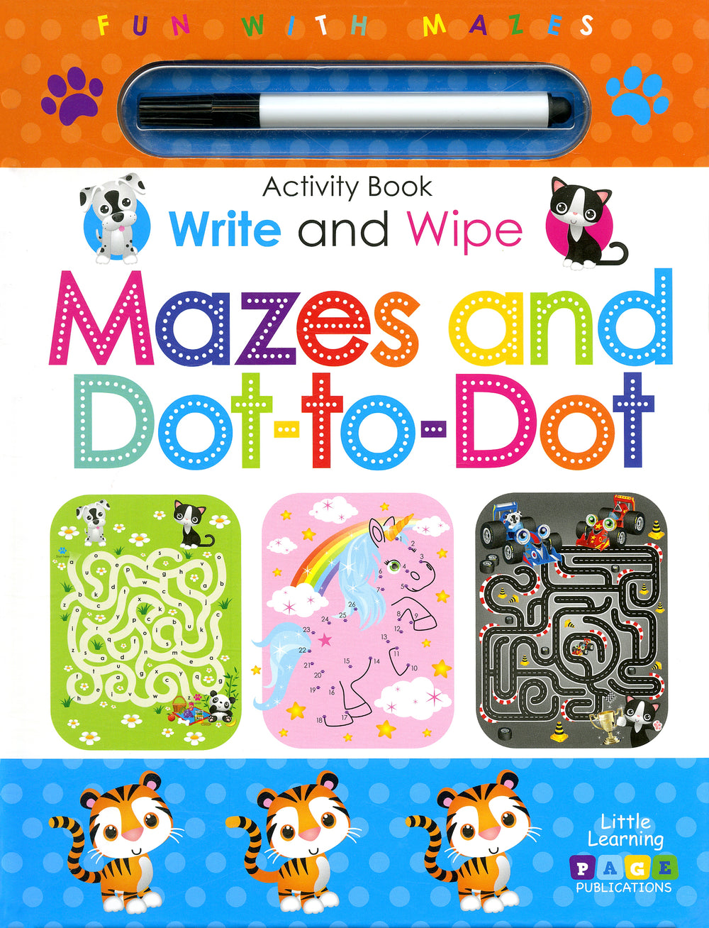Write and Wipe Mazes and Dot-to-Dot