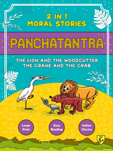 Panchatantra Lion & Woodcutter/Crane & Crab (2 in1)