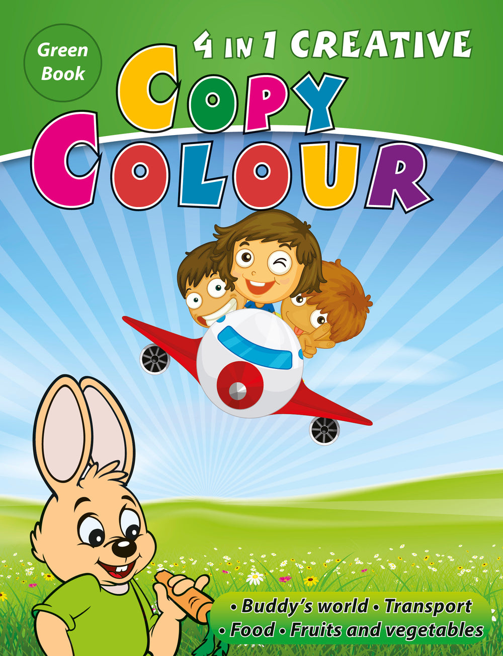 4in1 Creative Copy Colour Green Book