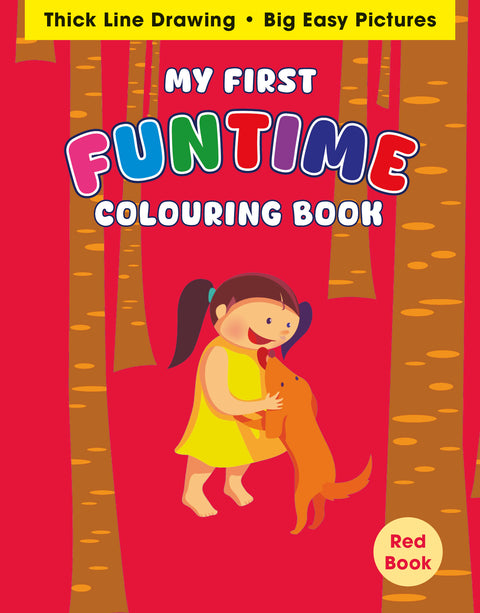 My First Funtime Colouring Book (Red)