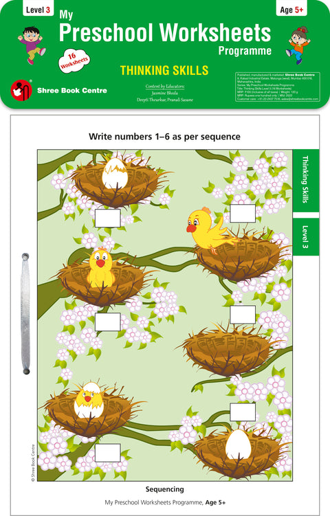 My Preschool Worksheets Programme Thinking SkillsLevel 3