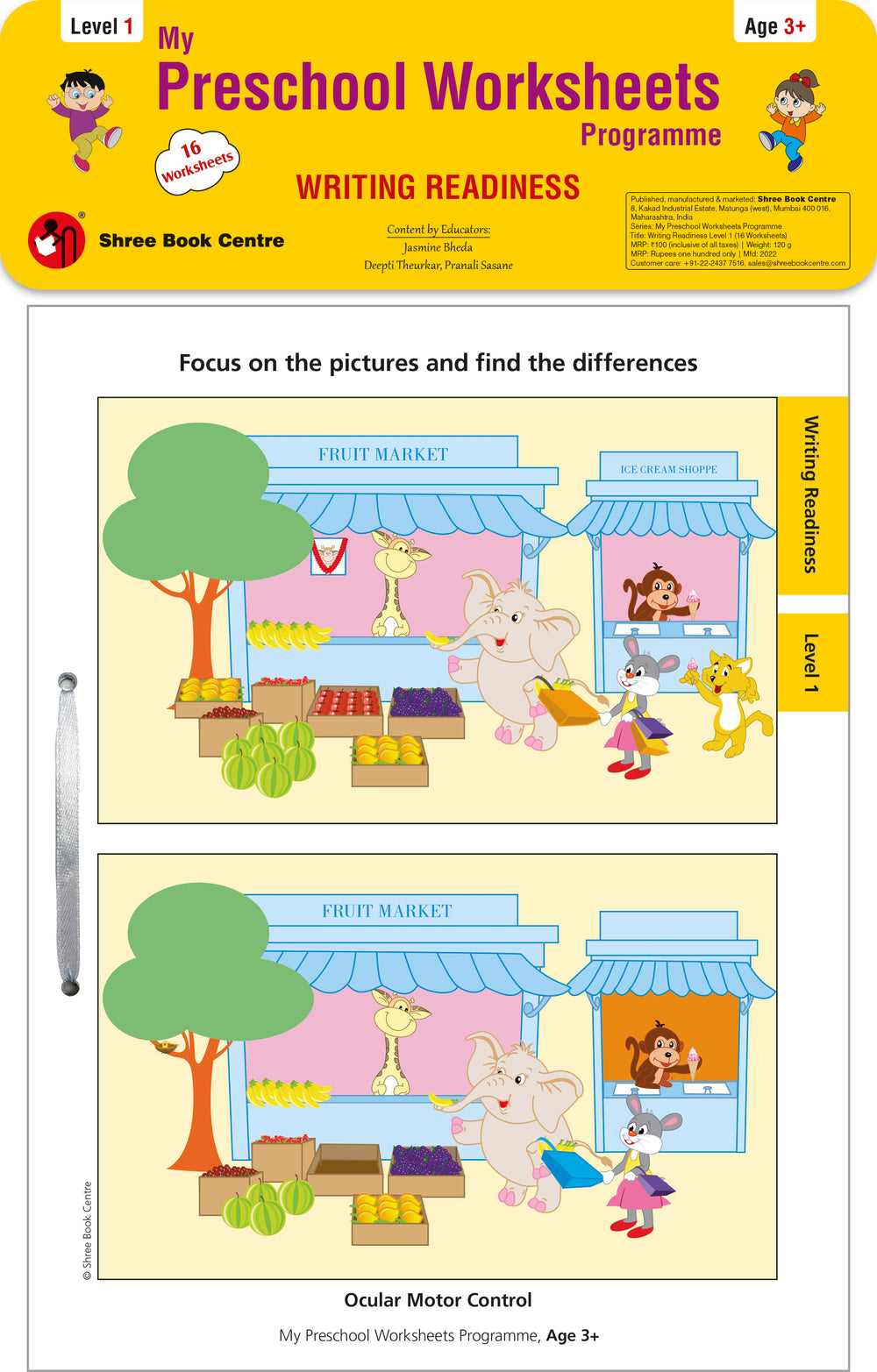 My Preschool Worksheets Programme Writing Readiness Level 1