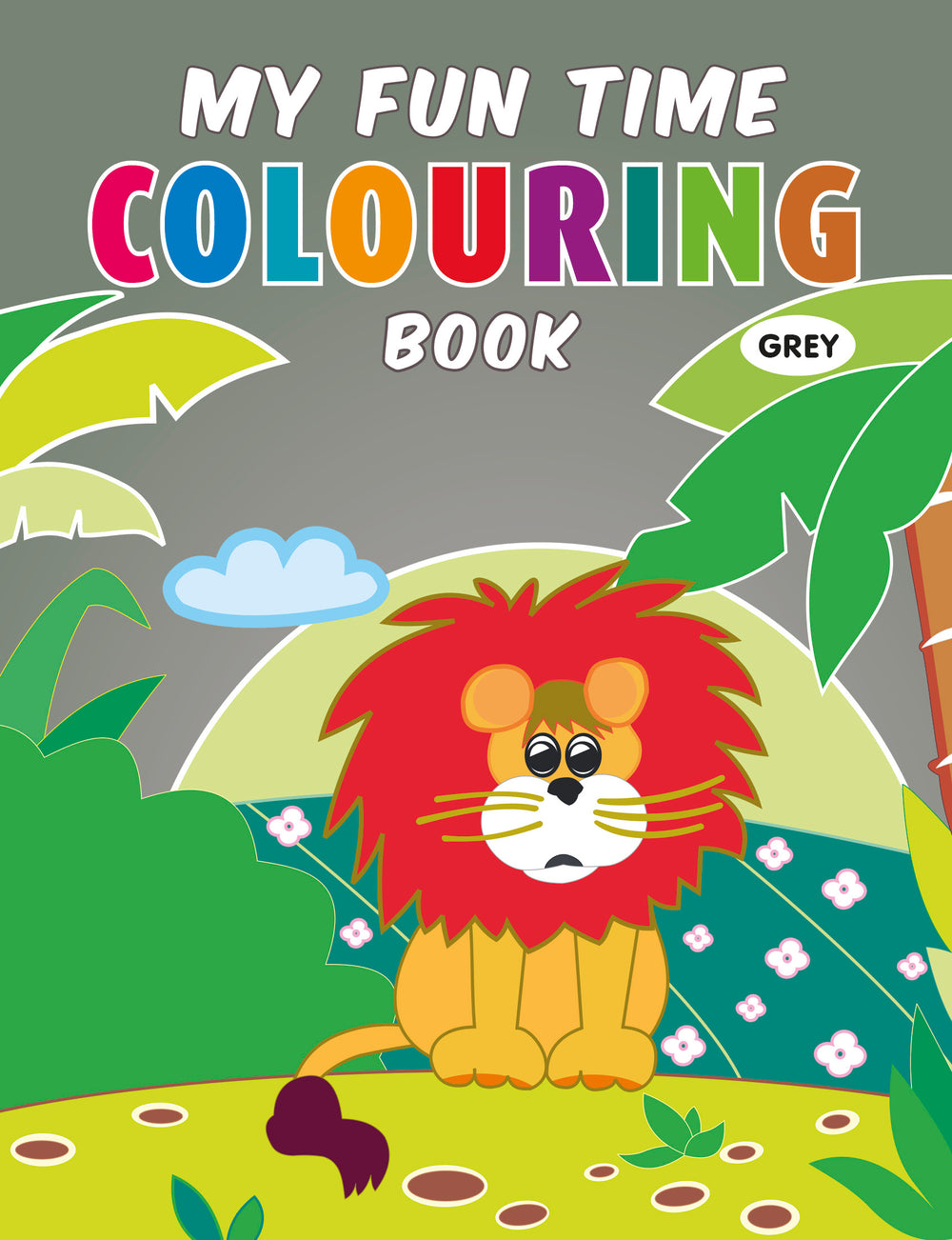 My Fun Time Colouring Book (Grey)