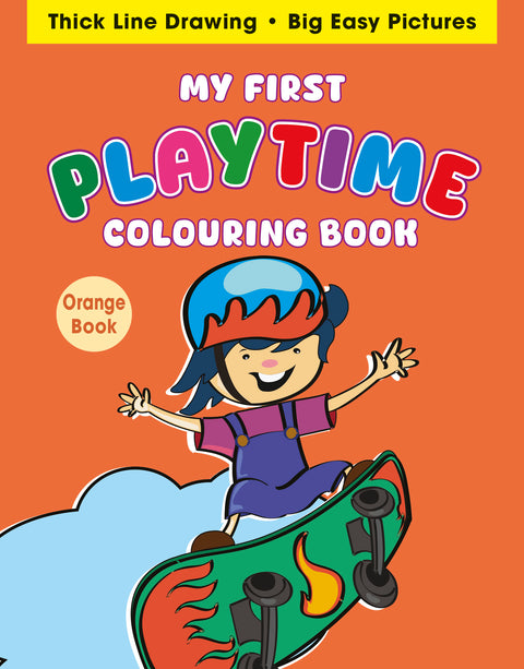 My First Playtime Colouring Book (Orange)