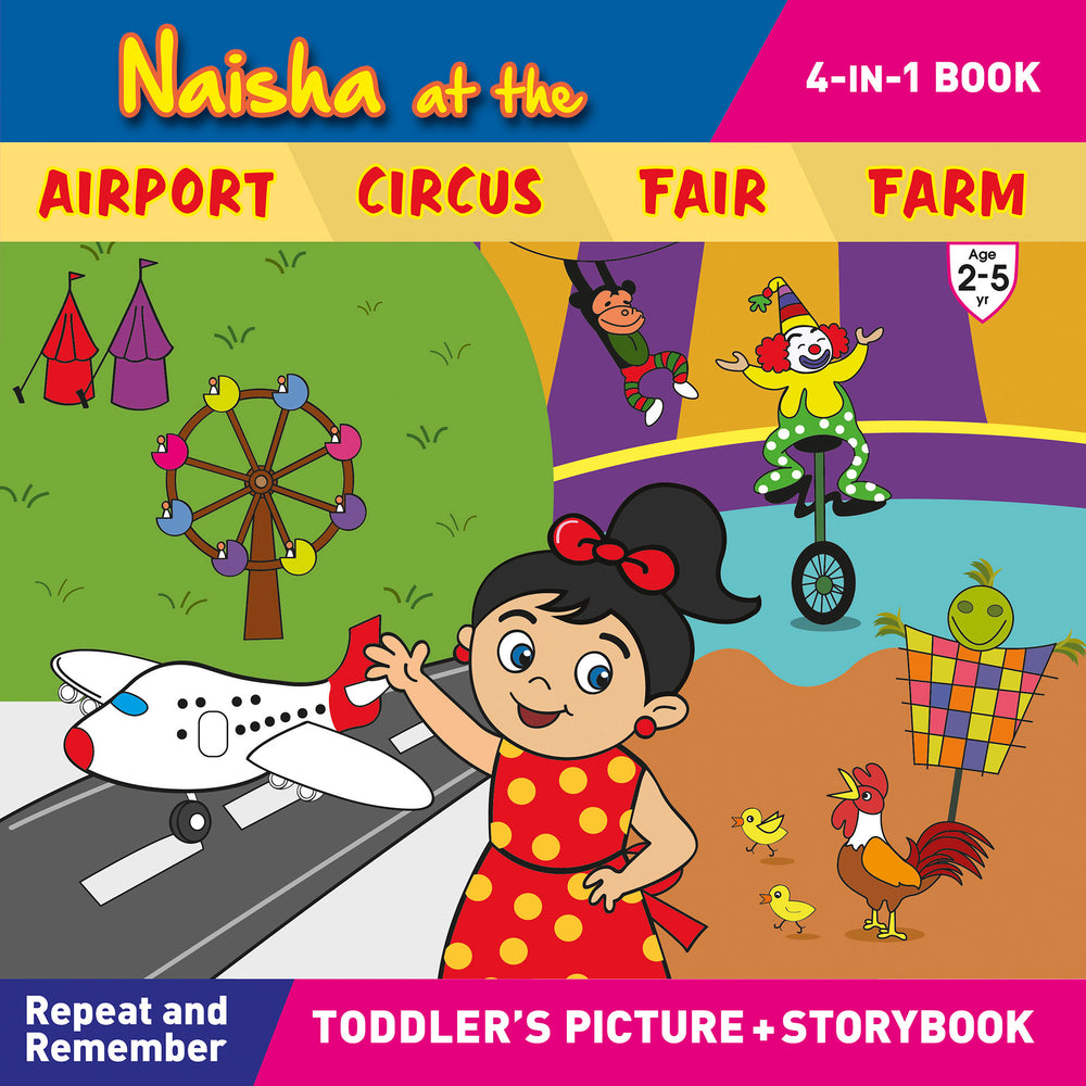 Naisha at the Airport, Circus, Fair, Farm (4in1)