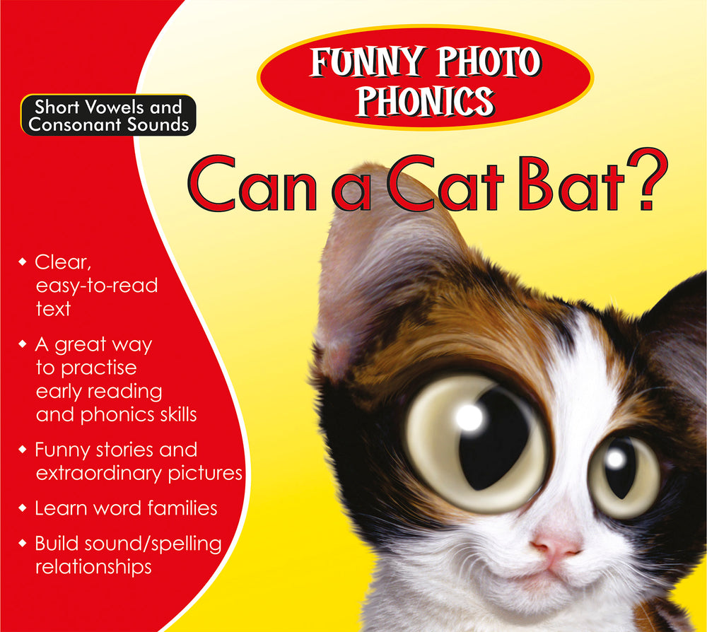 Funny Photo Phonics Can a Cat Bat?