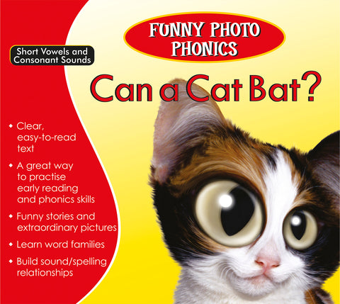 Funny Photo Phonics Can a Cat Bat?