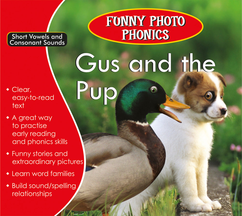 Funny Photo Phonics Gus and the Pup