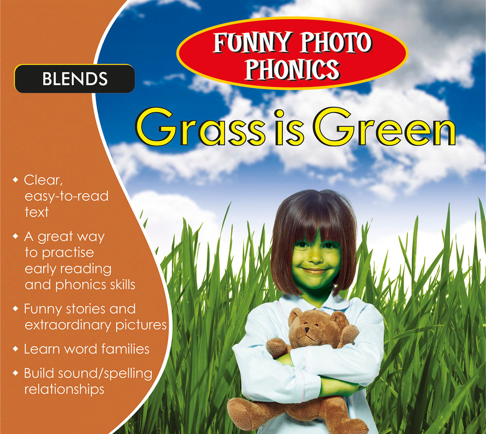 Funny Photo Phonics Grass is Green