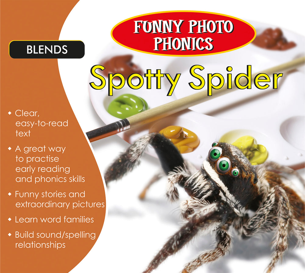 Funny Photo Phonics Spotty Spider