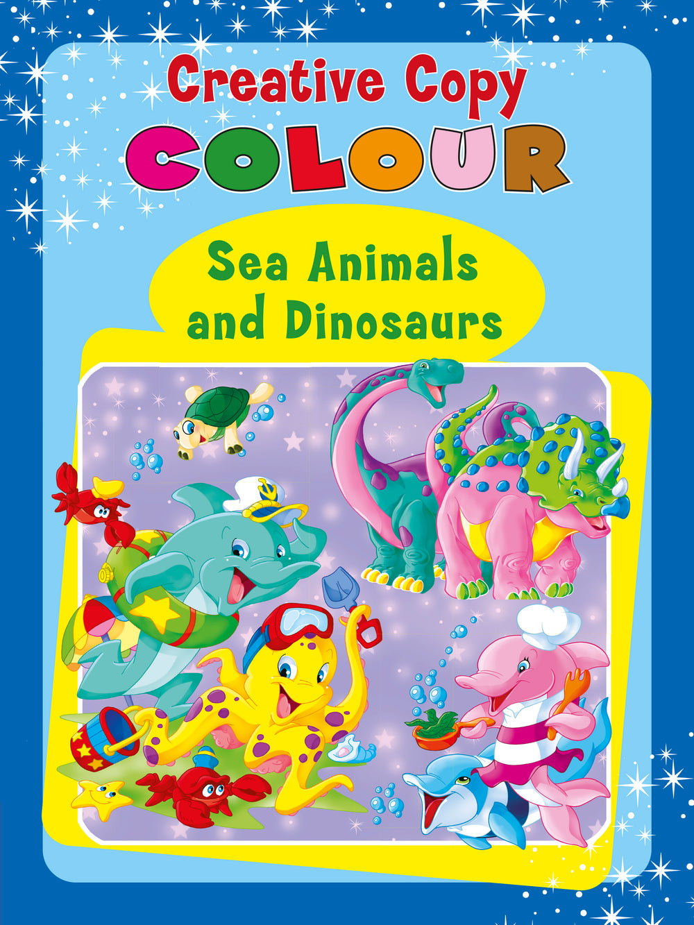Creative Copy Colour Sea Animals and Dinosaurs