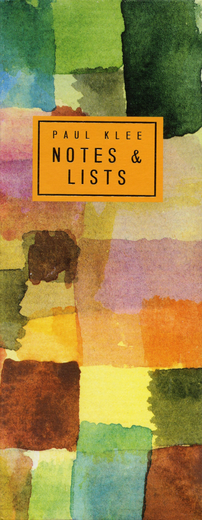 Paul Klee Yellow Tall Notes & Lists with Notepad