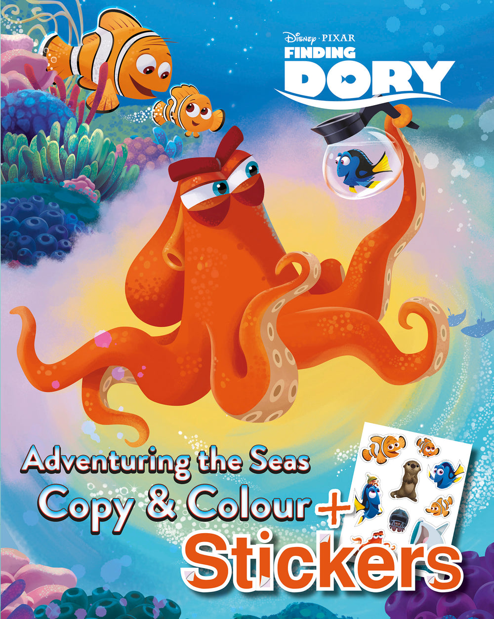 Disney Pixar Finding Dory Adventuring the Seas Copy & Colour