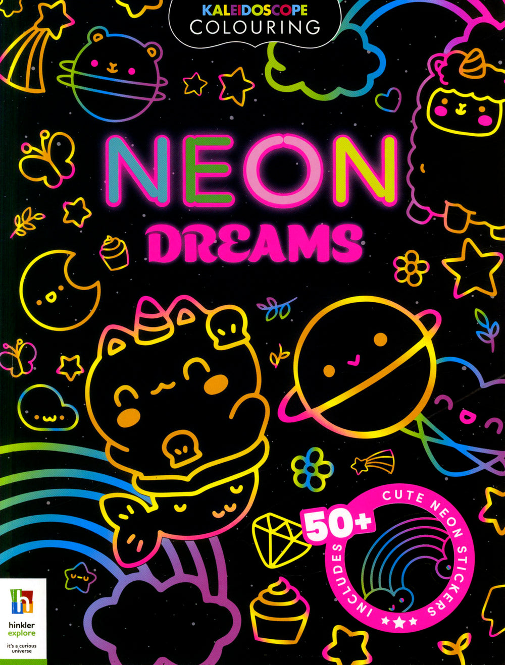 Kaleidoscope Colouring Neon Dreams