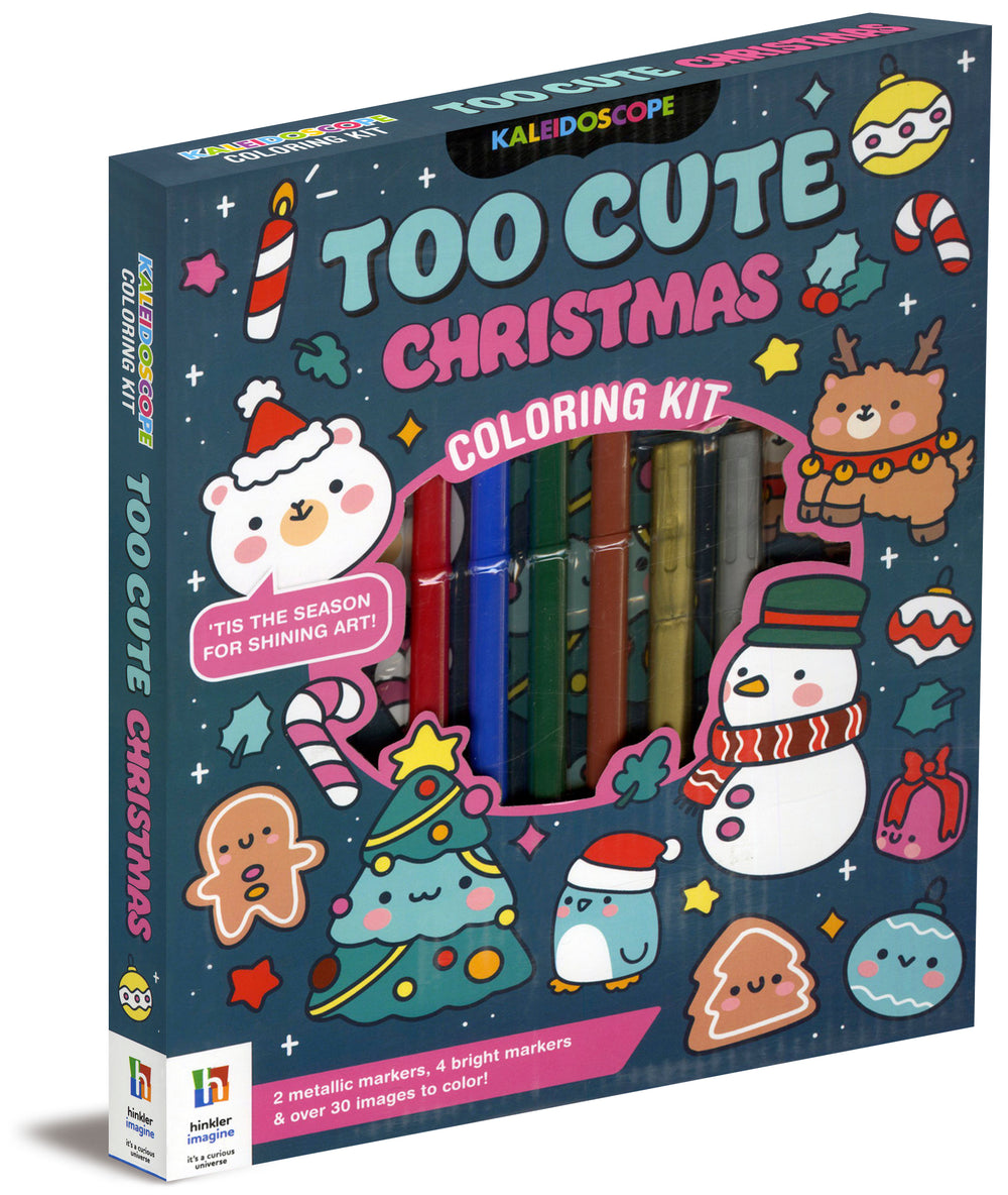 Kaleidoscope Too Cute Christmas Coloring Kit