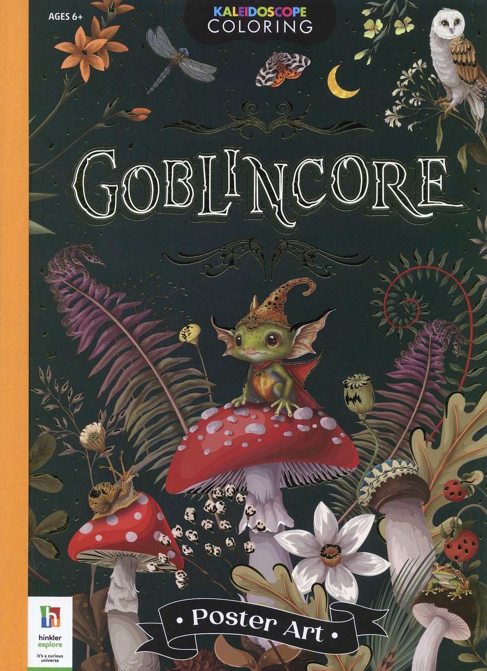 Kaleidoscope Coloring: Goblincore Poster Art